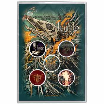 Merch Lamb Of God: Kitűző készlet Omens