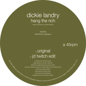 Album Landry,dickie: Hang The Rich