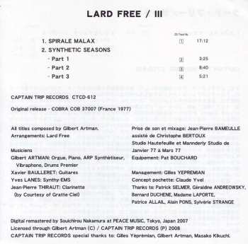 CD Lard Free: III