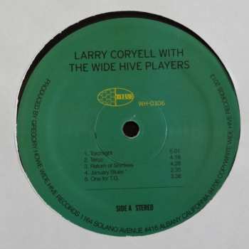 LP Larry Coryell: Larry Coryell With The Wide Hive Players