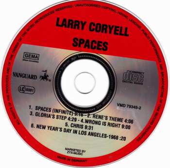 CD Larry Coryell: Spaces