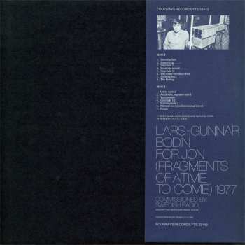 CD Lars-Gunnar Bodin: For Jon (Fragments Of A Time To Come) 1977