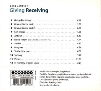 CD Lars Jansson: Giving Receiving