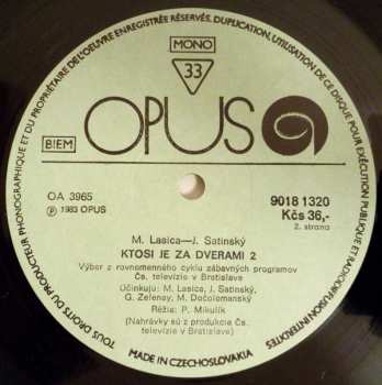LP Lasica + Satinský: Ktosi Je Za Dverami 2