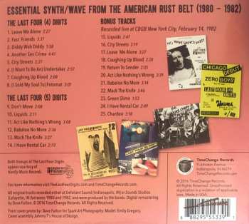 CD Last Four Digits: Don't Move - Essential Synth/Wave From The American Rust Belt (1980-1982)