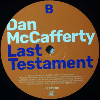 2LP Dan McCafferty: Last Testament 