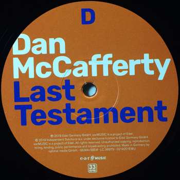 2LP Dan McCafferty: Last Testament 
