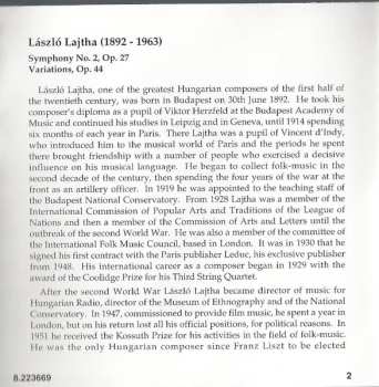 CD Pécs Symphony Orchestra: Orchestral Works Vol. 3: Symphony No. 2 • Variations, Op. 44