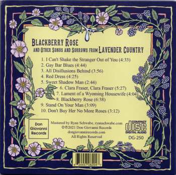 CD Lavender Country: Blackberry Rose and Other Songs and Sorrows from Lavender Country