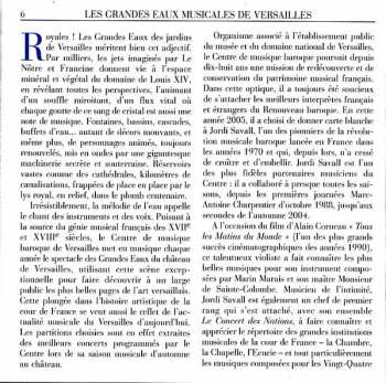 CD Jordi Savall: Les Grandes Eaux Musicales De Versailles : Chefs-D'Œuvre Instrumentaux Des Règnes De Louis XIII Et Louis XIV