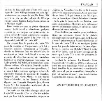CD Jordi Savall: Les Grandes Eaux Musicales De Versailles : Chefs-D'Œuvre Instrumentaux Des Règnes De Louis XIII Et Louis XIV