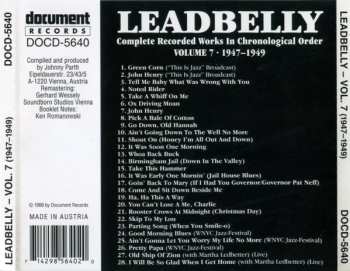 CD Leadbelly: Complete Recorded Works In Chronological Order: Volume 7 (1947–1949)