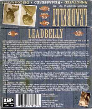 4CD/Dobozkészlet Leadbelly: Important Recordings 1934 - 1949