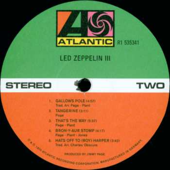 LP Led Zeppelin: Led Zeppelin III