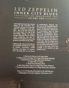 2LP Led Zeppelin: Inner City Blues Southampton Broadcast 1973 Vol. 2