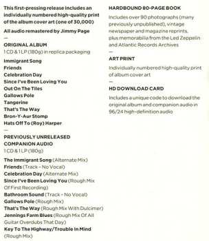 2LP/2CD/Dobozkészlet Led Zeppelin: Led Zeppelin III DLX