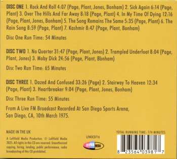 3CD Led Zeppelin: San Diego 1975