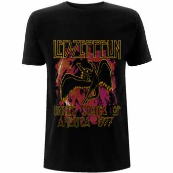 Merch Led Zeppelin: Póló Black Flames 