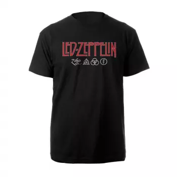 Póló Logo Led Zeppelin & Symbols