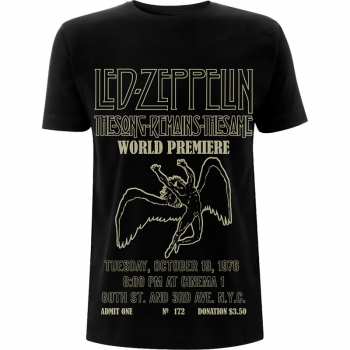 Merch Led Zeppelin: Póló Tsrts World Premier 