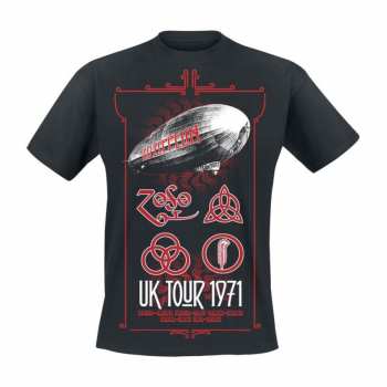 Merch Led Zeppelin: Póló Uk Tour 1971