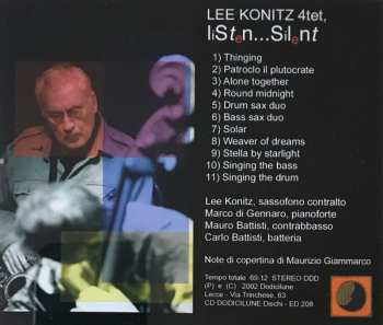 CD The Lee Konitz Quartet: Listen...Silent