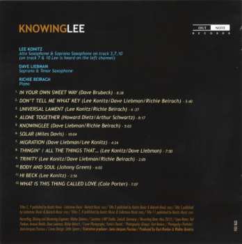 CD David Liebman: KnowingLee