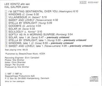 CD Lee Konitz: Windows