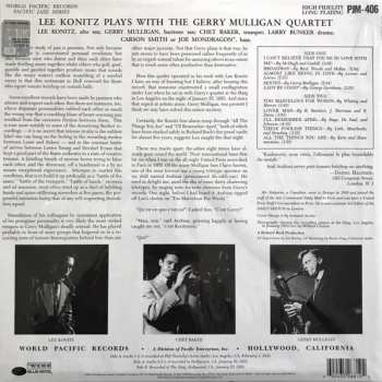 LP Gerry Mulligan Quartet: Lee Konitz Plays With The Gerry Mulligan Quartet