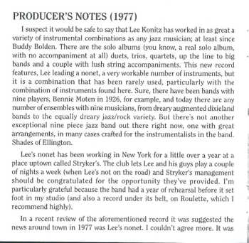 CD Lee Konitz Nonet: The Lee Konitz Nonet