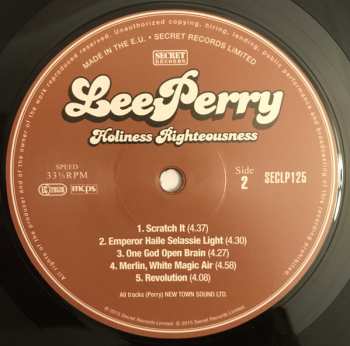 LP Lee Perry: Holiness Righteousness LTD