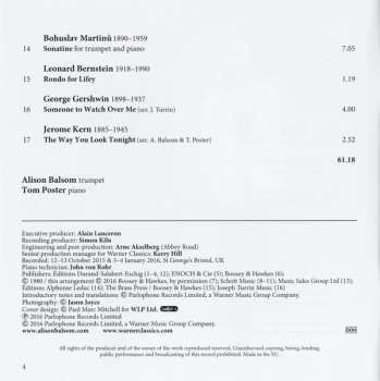 CD Alison Balsom: Légende (Works For Trumpet And Piano)