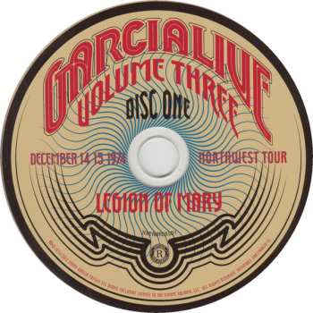 3CD Legion Of Mary: GarciaLive Volume Three (December 14-15, 1974 Northwest Tour)