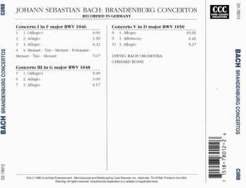 CD Gerhard Bosse: J.S. Bach BrandenBerg Concertos Nos.1•3•5