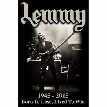 Merch Lemmy: Textil poszter Lived To Win