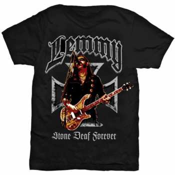 Merch Lemmy: Póló Iron Cross Stone Deaf Forever 