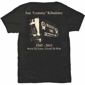 Merch Lemmy: Tričko Lived To Win  S