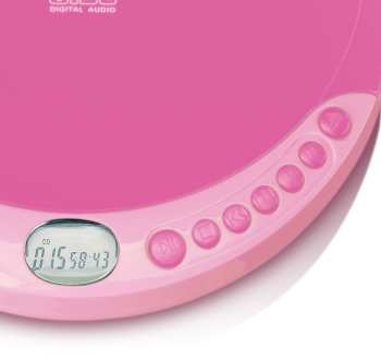 Audiotechnika Lenco CD-011BU Růžová