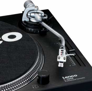 Audiotechnika Lenco L-3809BK - gramofon s přímým náhonem