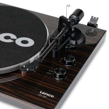 Audiotechnika Lenco LBT-345WA Ořech + Ortofon 2m Red