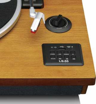 Audiotechnika Lenco LS-55 gramofon s Bluetooth, USB a vestavěnými reproduktory Wood