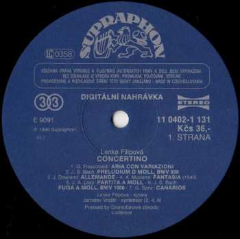 LP Lenka Filipová: Concertino