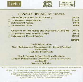 CD New Philharmonia Orchestra: Piano Concerto In B Flat - Concerto For Two Pianos
