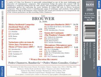 CD Leo Brouwer: Music For Bandurria And Guitar