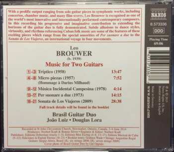 CD Leo Brouwer: Music For Two Guitars