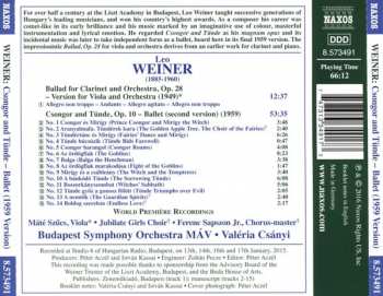 CD MÁV Szimfónikus Zenekar: Csongor And Tünde – Ballet (1959 Version)