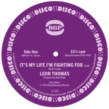 SP Leon Thomas: It's My Life I'm Fighting For / Shape Your Mind To Die