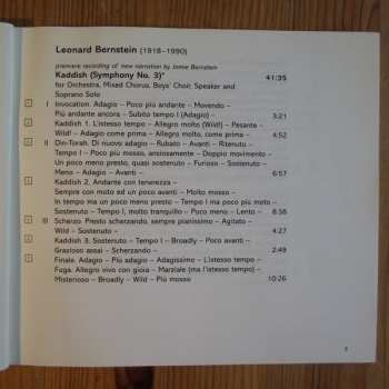 CD Leonard Bernstein: Kaddish • Chichester Psalms • Missa Brevis