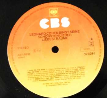 LP Leonard Cohen: Liebesträume (Leonard Cohen Singt Seine Schönsten Lieder)
