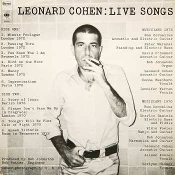 LP Leonard Cohen: Live Songs